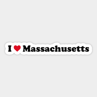 I Love Massachusetts Sticker